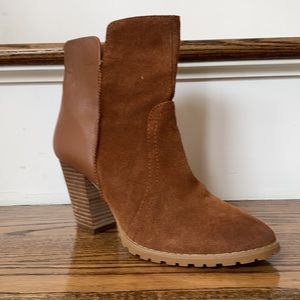 Tahari suede booties